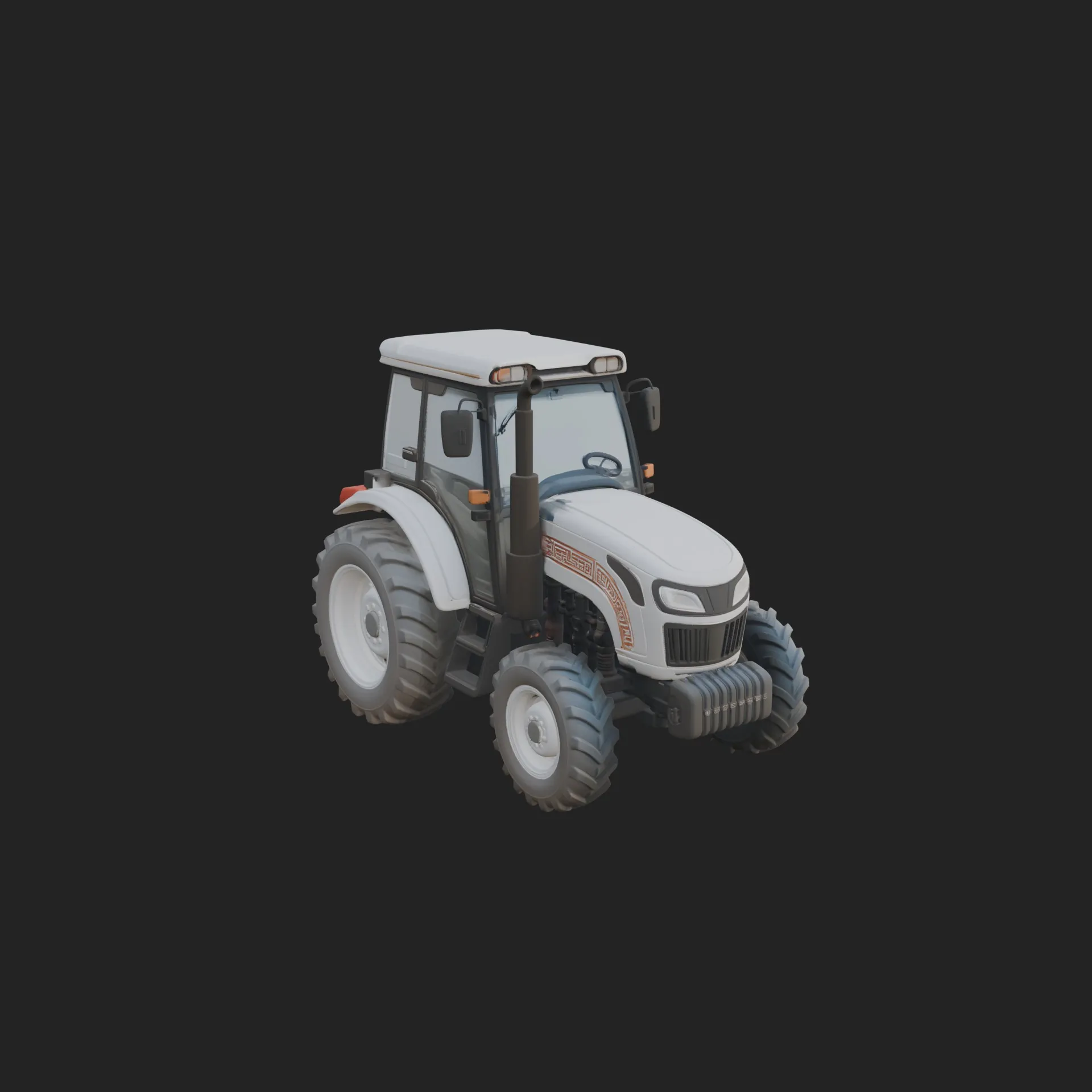 Farm Tractor Model Design 12 - 3D Print Model 3D Print Model .c4d .max .obj .3ds .fbx .stl .blend