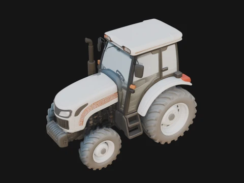 Farm Tractor Model Design 12 - 3D Print Model 3D Print Model