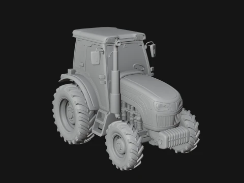 Farm Tractor Model Design 12 - 3D Print Model 3D Print Model
