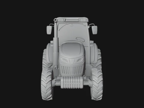 Farm Tractor Model Design 12 - 3D Print Model 3D Print Model