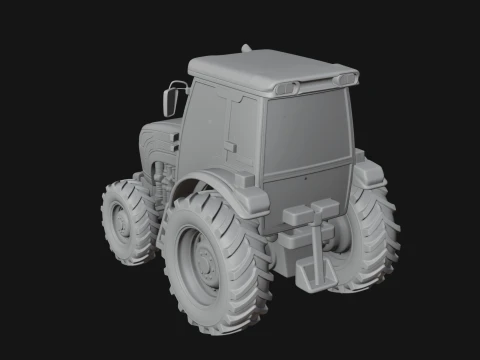 Farm Tractor Model Design 12 - 3D Print Model 3D Print Model