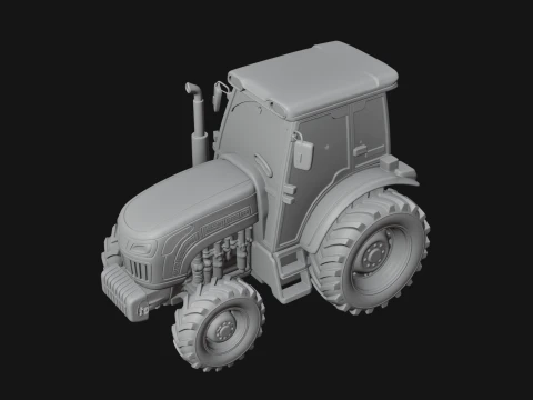 Farm Tractor Model Design 12 - 3D Print Model 3D Print Model