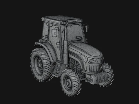 Farm Tractor Model Design 12 - 3D Print Model 3D Print Model