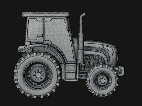 Farm Tractor Model Design 12 - 3D Print Model 3D Print Model
