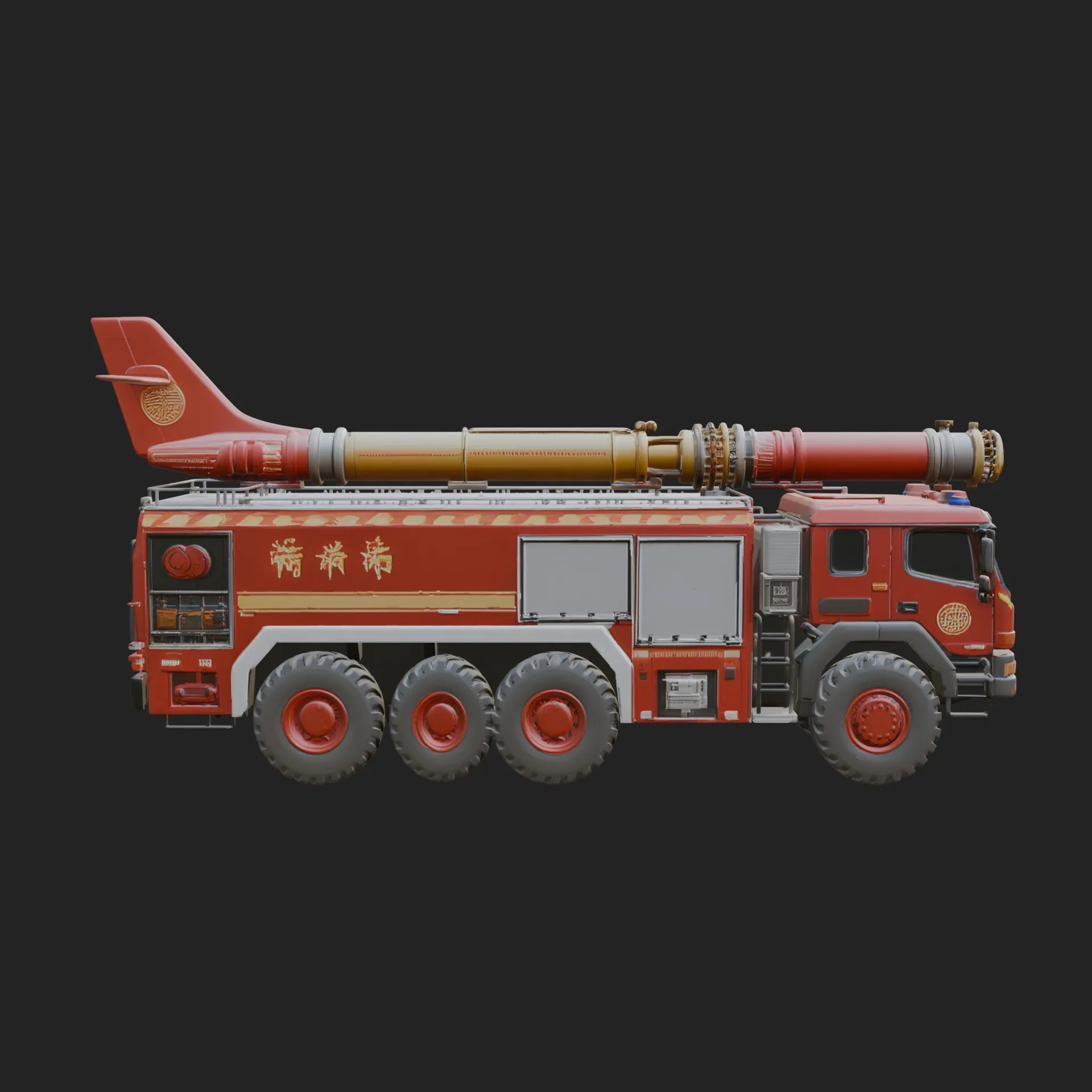 Fire Engine Model Design 20 - 3D Print Model 3D Print Model .c4d .max .obj .3ds .fbx .stl .blend 
