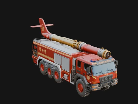 Fire Engine Model Design 20 - 3D Print Model 3D Print Model
