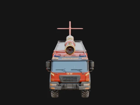 Fire Engine Model Design 20 - 3D Print Model 3D Print Model