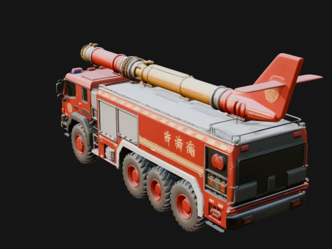 Fire Engine Model Design 20 - 3D Print Model 3D Print Model