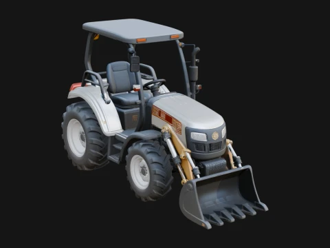Backhoe Loader Model Design 7 - 3D Print Model 3D Print Model