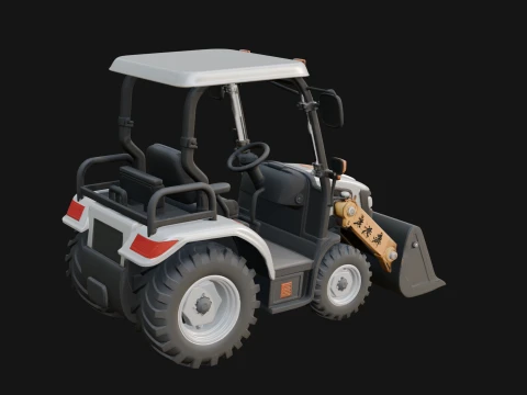 Wheel Loader Model Design 10 - 3D Print Model 3D Print Model