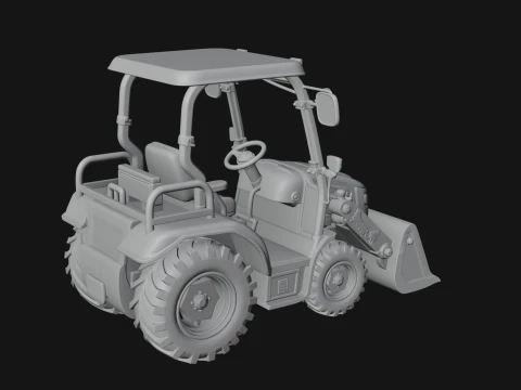 Wheel Loader Model Design 10 - 3D Print Model 3D Print Model