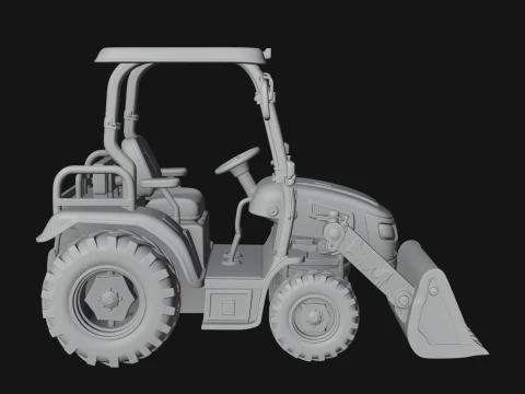 Wheel Loader Model Design 10 - 3D Print Model 3D Print Model