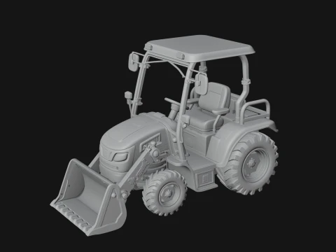 Wheel Loader Model Design 10 - 3D Print Model 3D Print Model
