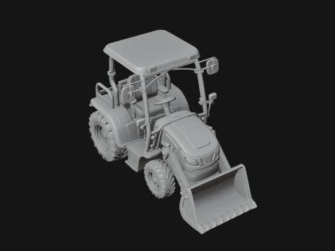 Wheel Loader Model Design 10 - 3D Print Model 3D Print Model
