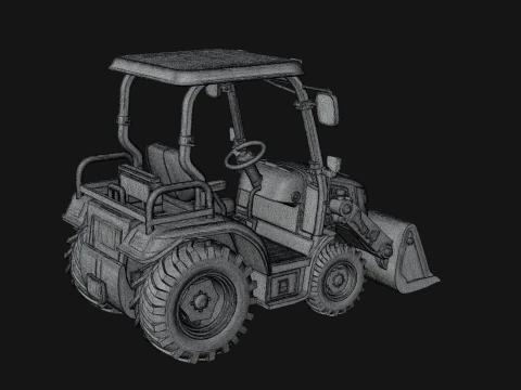Wheel Loader Model Design 10 - 3D Print Model 3D Print Model