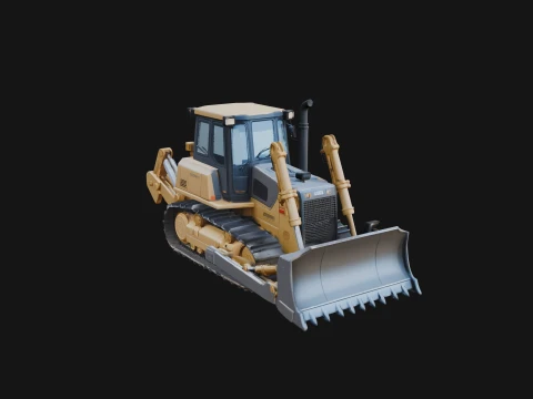 Crawler Bulldozer Model Design 9 - 3D Print Model 3D Print Model