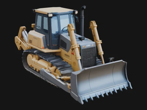 Crawler Bulldozer Model Design 9 - 3D Print Model 3D Druckmodell