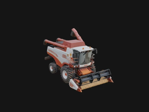 Combine Harvester Model Design 19 - 3D Print Model Modelo de impresión 3D