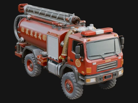 Fire Engine Model Design 22 - 3D Print Model 3D 프린트 모델