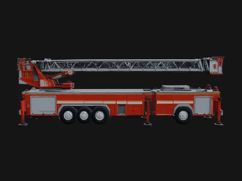 Fire Engine Model Design 25 - 3D Print Model Modello di stampa 3D