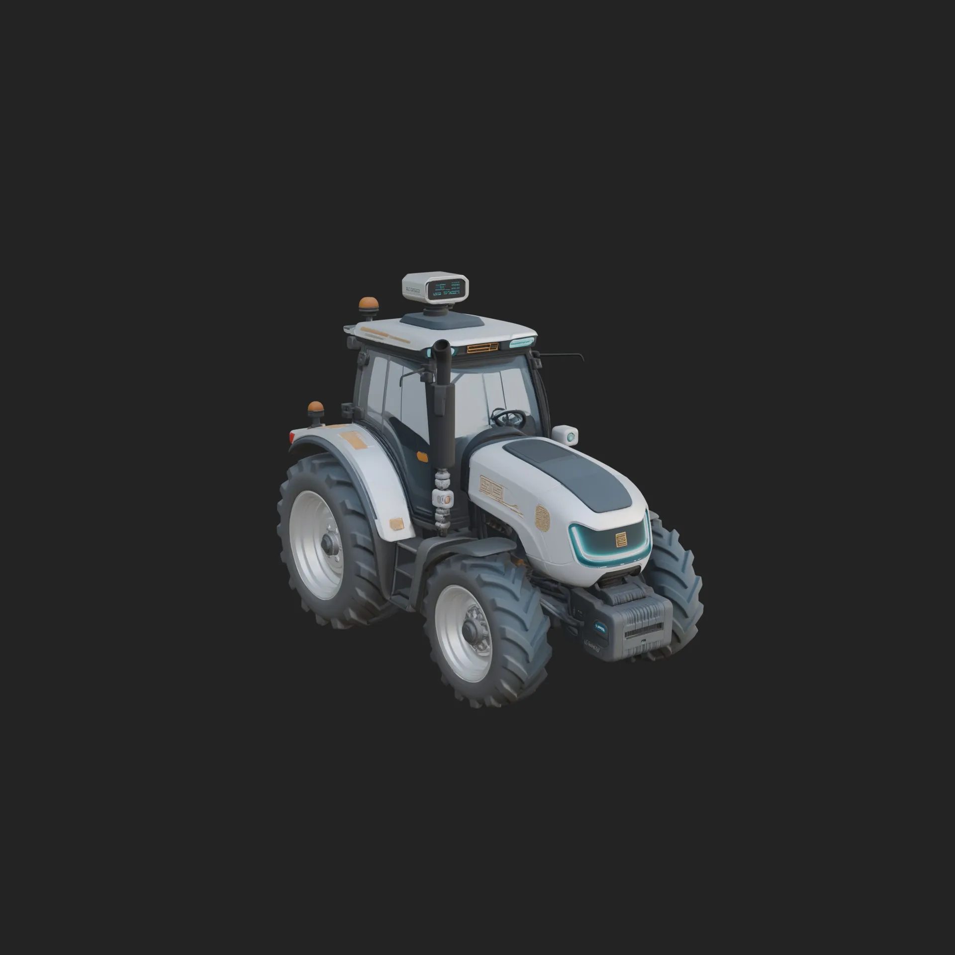 Farm Tractor Model Design 14 - 3D Print Model 3D Print Model .c4d .max .obj .3ds .fbx .stl .blend 