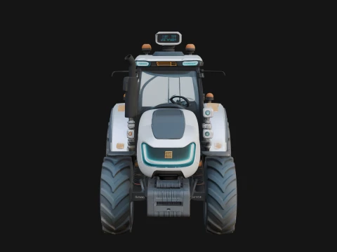 Farm Tractor Model Design 14 - 3D Print Model 3D Print Model
