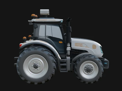 Farm Tractor Model Design 14 - 3D Print Model 3D Print Model
