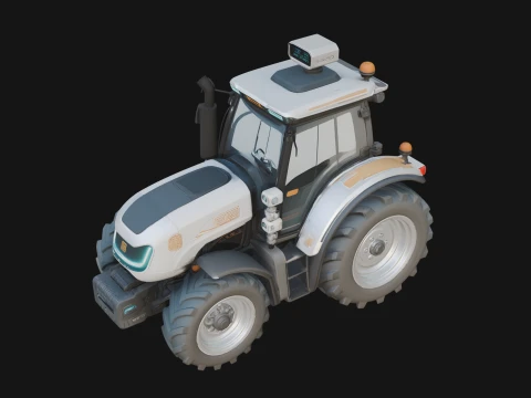 Farm Tractor Model Design 14 - 3D Print Model 3D Print Model