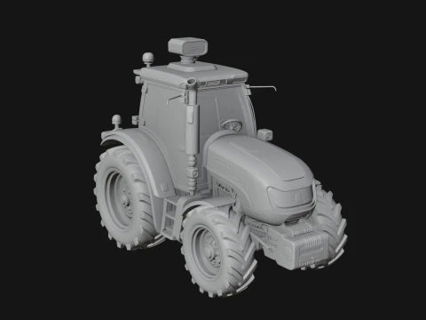 Farm Tractor Model Design 14 - 3D Print Model 3D Print Model