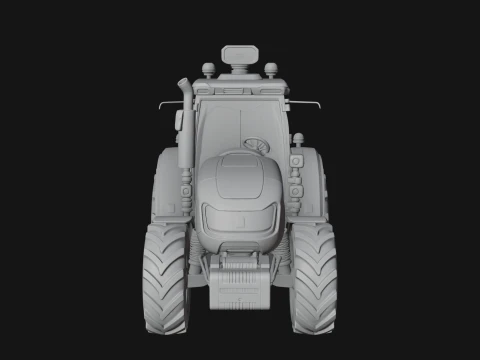 Farm Tractor Model Design 14 - 3D Print Model 3D Print Model