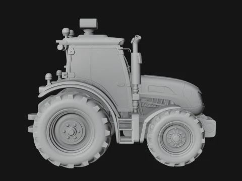 Farm Tractor Model Design 14 - 3D Print Model 3D Print Model