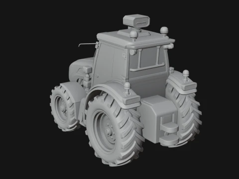 Farm Tractor Model Design 14 - 3D Print Model 3D Print Model