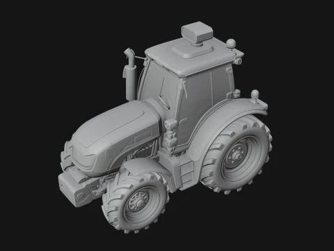 Farm Tractor Model Design 14 - 3D Print Model 3D Print Model