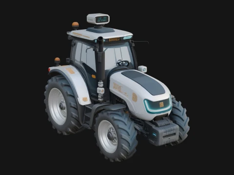 Farm Tractor Model Design 14 - 3D Print Model 3D Print Model