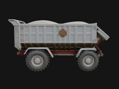 Tipper Trailer Model Design 1 - 3D Print Model Model do druku 3D