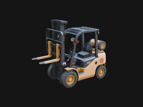 Forklift Truck Model Design 8 - 3D Print Model 3D Print Model
