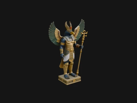 Horus Egyptian God Statue Design 12 - 3D Print Model 3D Print Model