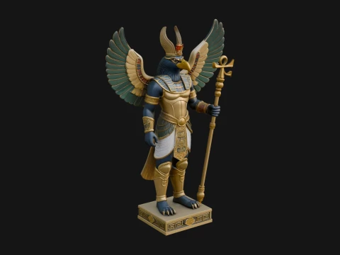Horus Egyptian God Statue Design 12 - 3D Print Model 3D Print Model