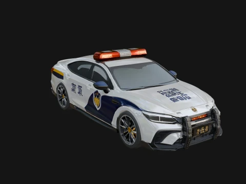 Police Patrol Car Model Design 13 - 3D Print Model 3D Print Model
