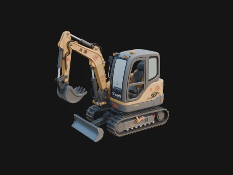 Excavator Model Design 10 - 3D Print Model 3D Print Model