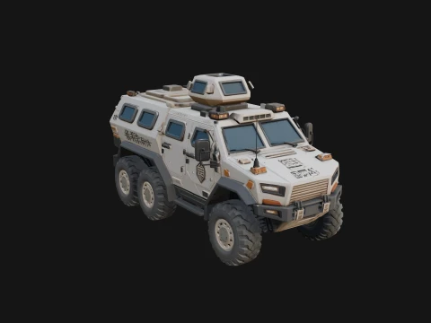 Armored Security Truck Model Design 19 - 3D Print Model 3D 프린트 모델