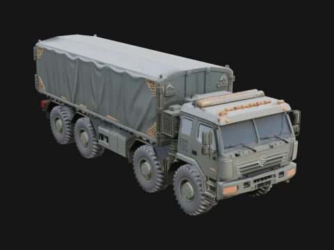 Military Cargo Truck Model Design 13 - 3D Print Model 3D Druckmodell