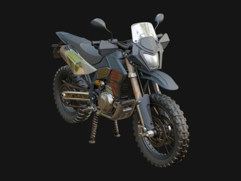 Dirt Bike Motorcycle Model Design 15 - 3D Print Model 3D 프린트 모델
