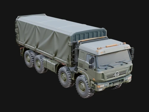 Military Cargo Truck Model Design 14 - 3D Print Model 3D Print Model