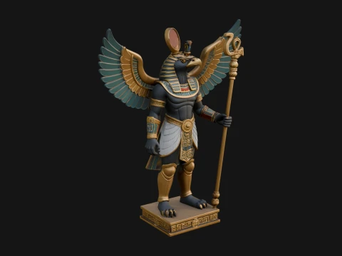 Horus Egyptian God Statue Design 13 - 3D Print Model 3D Print Model