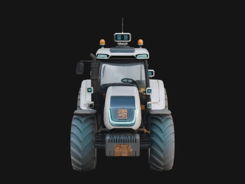 Farm Tractor Model Design 15 - 3D Print Model 3D Print Model