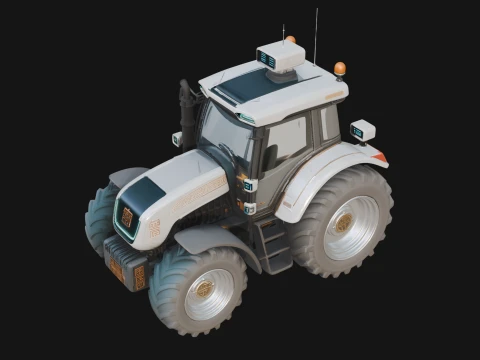 Farm Tractor Model Design 15 - 3D Print Model 3D Print Model