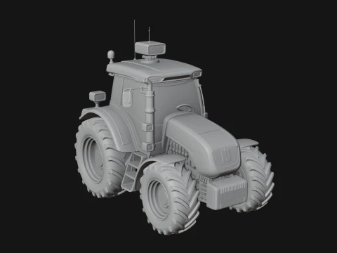 Farm Tractor Model Design 15 - 3D Print Model 3D Print Model