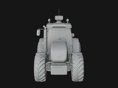 Farm Tractor Model Design 15 - 3D Print Model 3D Print Model