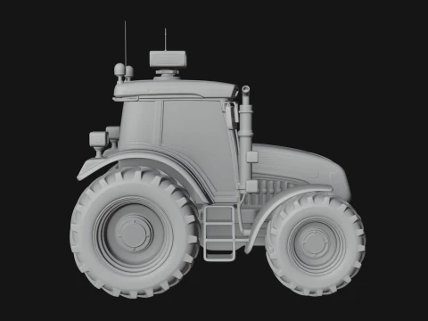 Farm Tractor Model Design 15 - 3D Print Model 3D Print Model